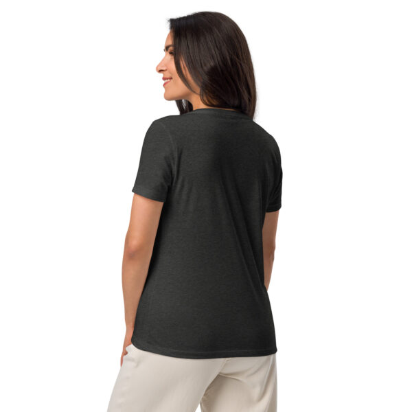 Before Arcadia Logo Women’s Relaxed V-Neck T-Shirt - Image 9