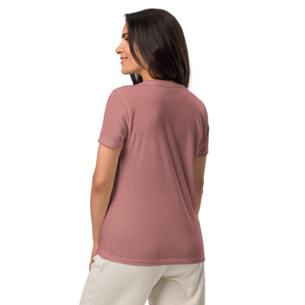 Before Arcadia Logo Women’s Relaxed V-Neck T-Shirt - Image 15
