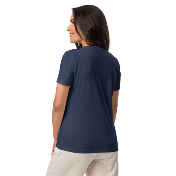 Before Arcadia Logo Women’s Relaxed V-Neck T-Shirt - Image 6
