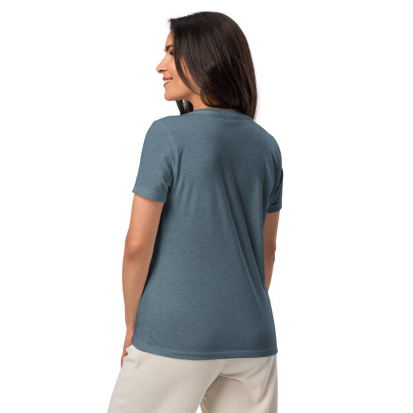Before Arcadia Logo Women’s Relaxed V-Neck T-Shirt - Image 12