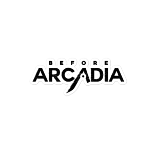 Before Arcadia Logo Kiss Cut Sticker